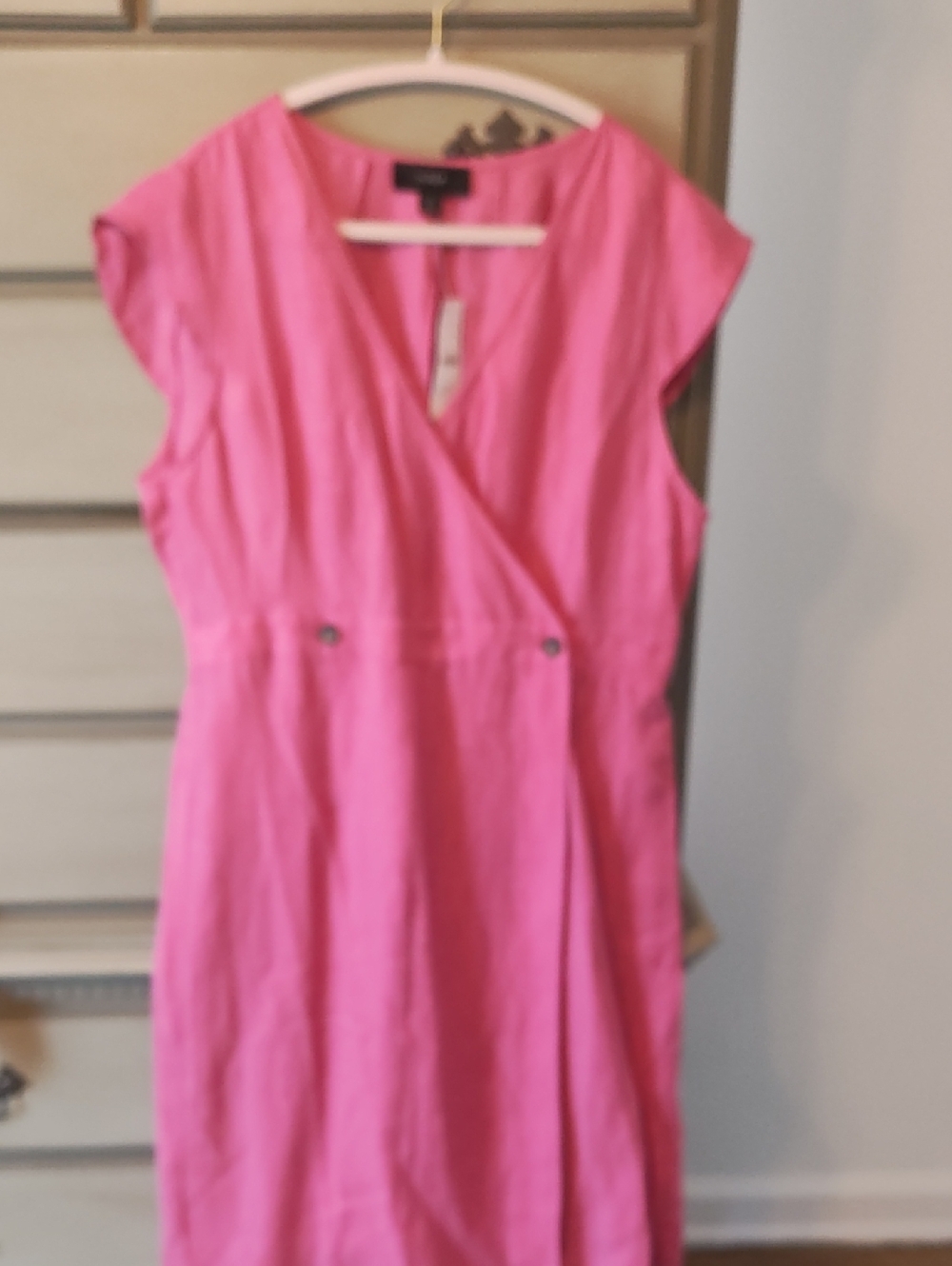 Brand new with tag J.Crew beautiful pink linen dress
